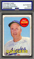 Walter Alston PSA DNA Signed 1969 Topps Autographed