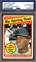 Rod Carew PSA DNA Vintage Signed 1969 Topps All Star Autograph