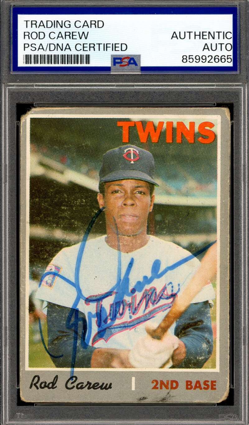 Rod Carew PSA DNA Signed 1970 Topps Autograph