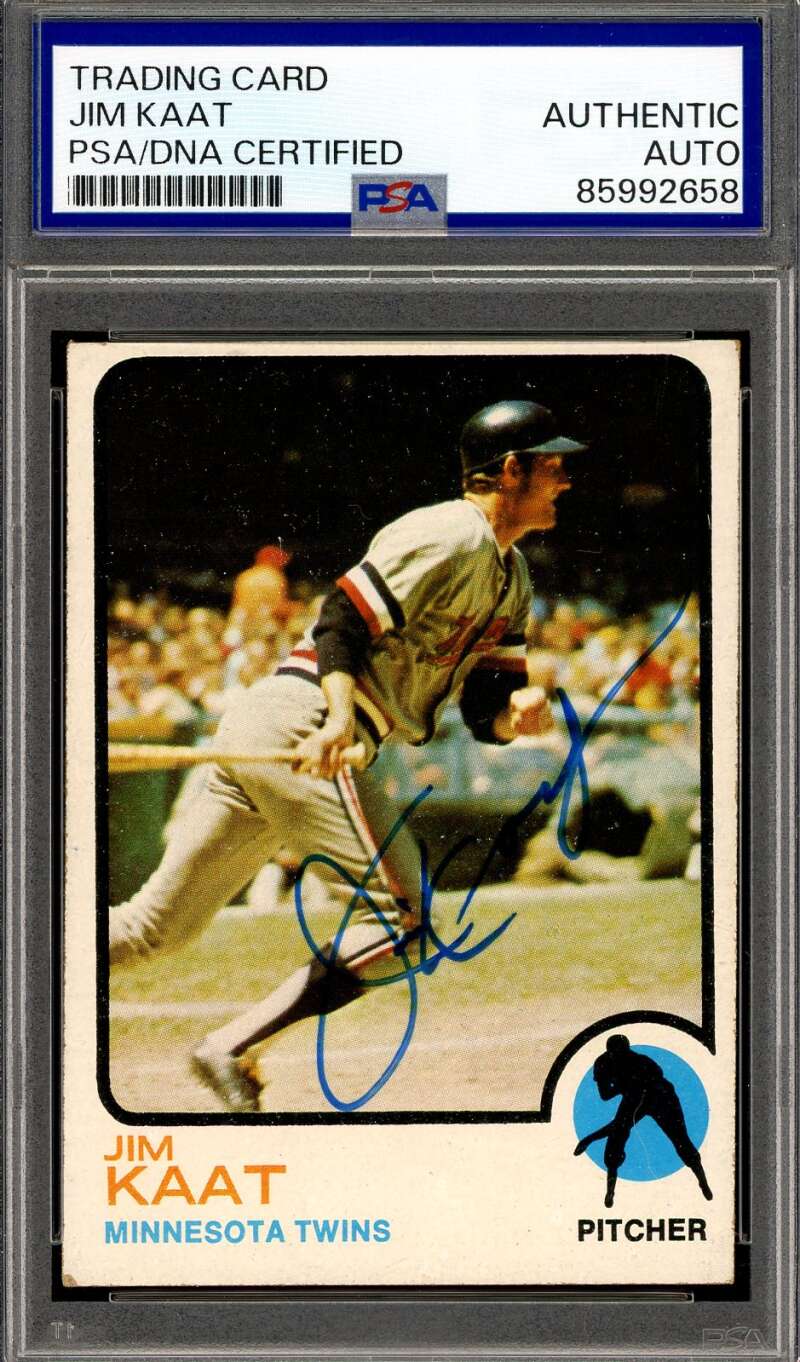 Jim Kaat PSA DNA Signed 1973 Topps Autograph Twins