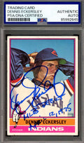 Dennis Eckersley PSA DNA Signed 1976 Topps Rookie Autograph