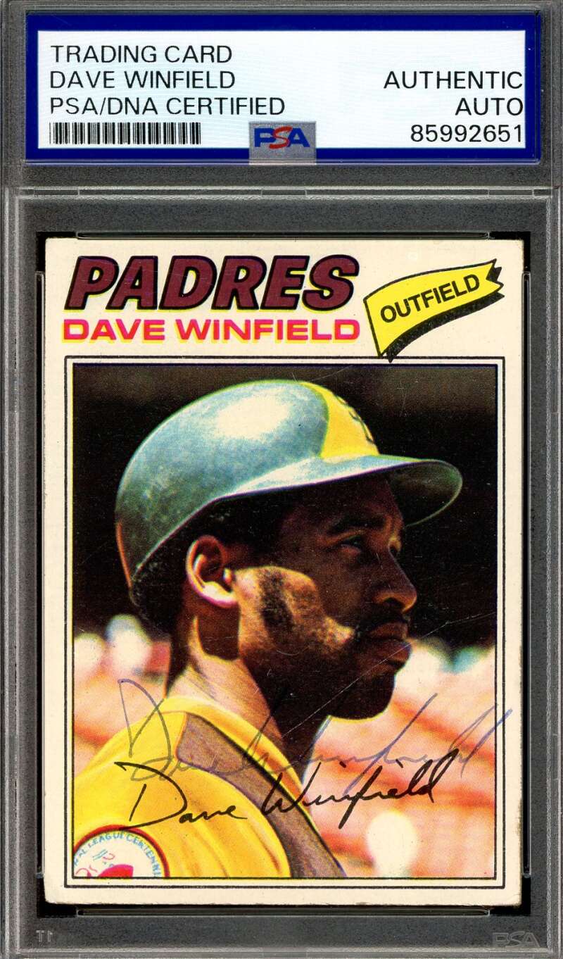 Dave Winfield PSA DNA Signed 1977 Topps Autograph