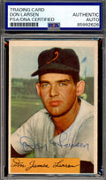 Don Larsen PSA DNA Vintage Signed 1954 Bowman Rookie Autograph