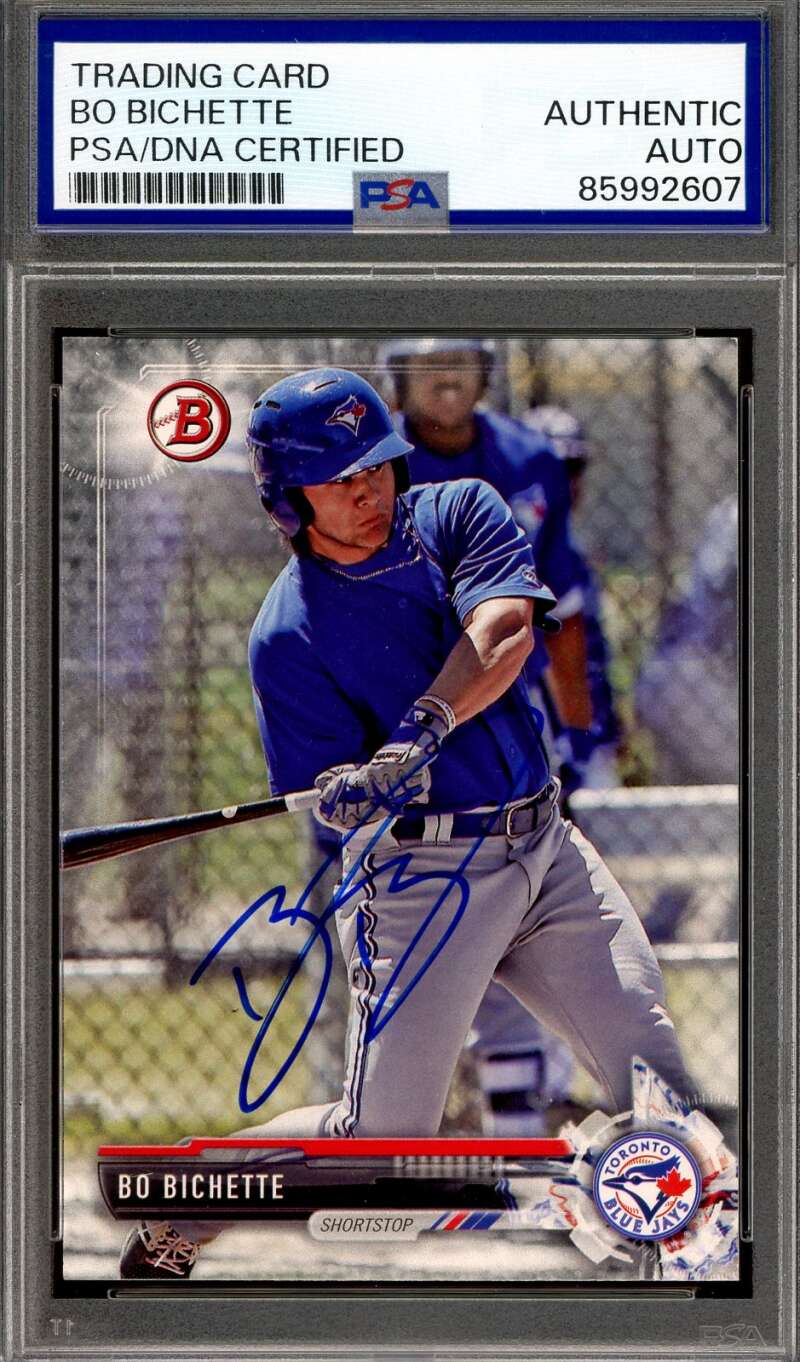 Bo Bichette PSA DNA Signed 2017 Bowman Rookie Autograph