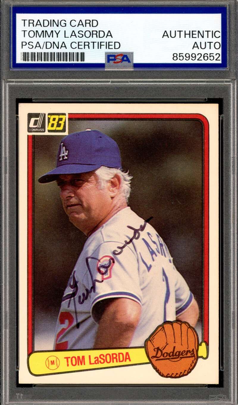 Tommy Lasorda PSA DNA Signed 1983 Donruss Autograph