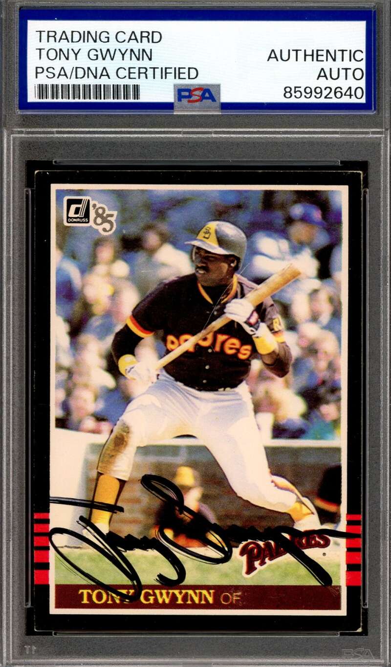 Tony Gwynn PSA DNA Signed 1985 Donruss Autograph