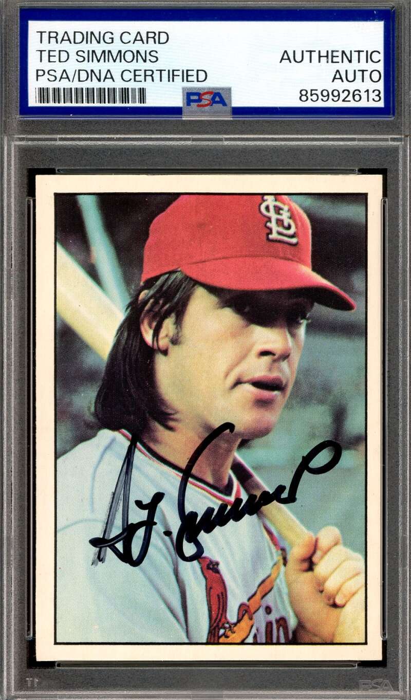 Ted Simmons PSA DNA Signed 1975 SSPC Autograph