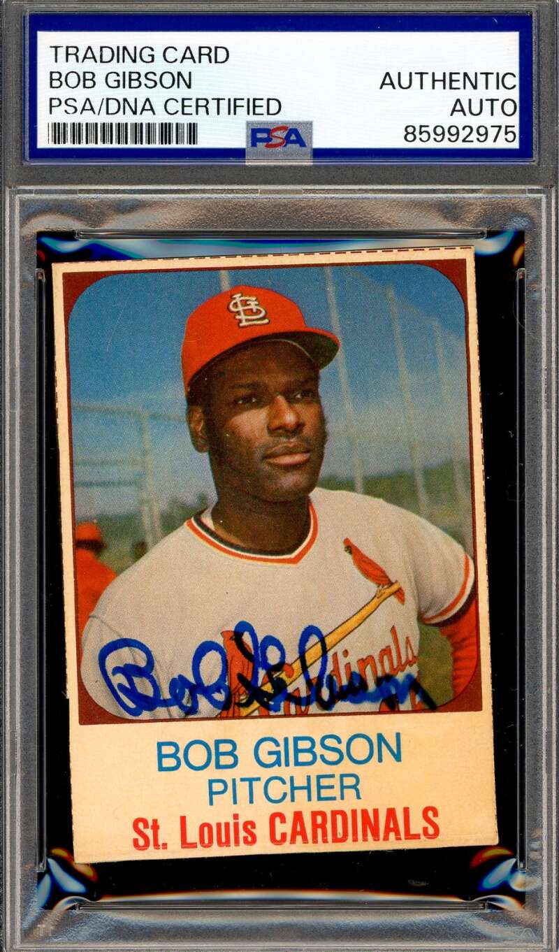Bob Gibson PSA DNA Signed 1975 Hostess Autograph