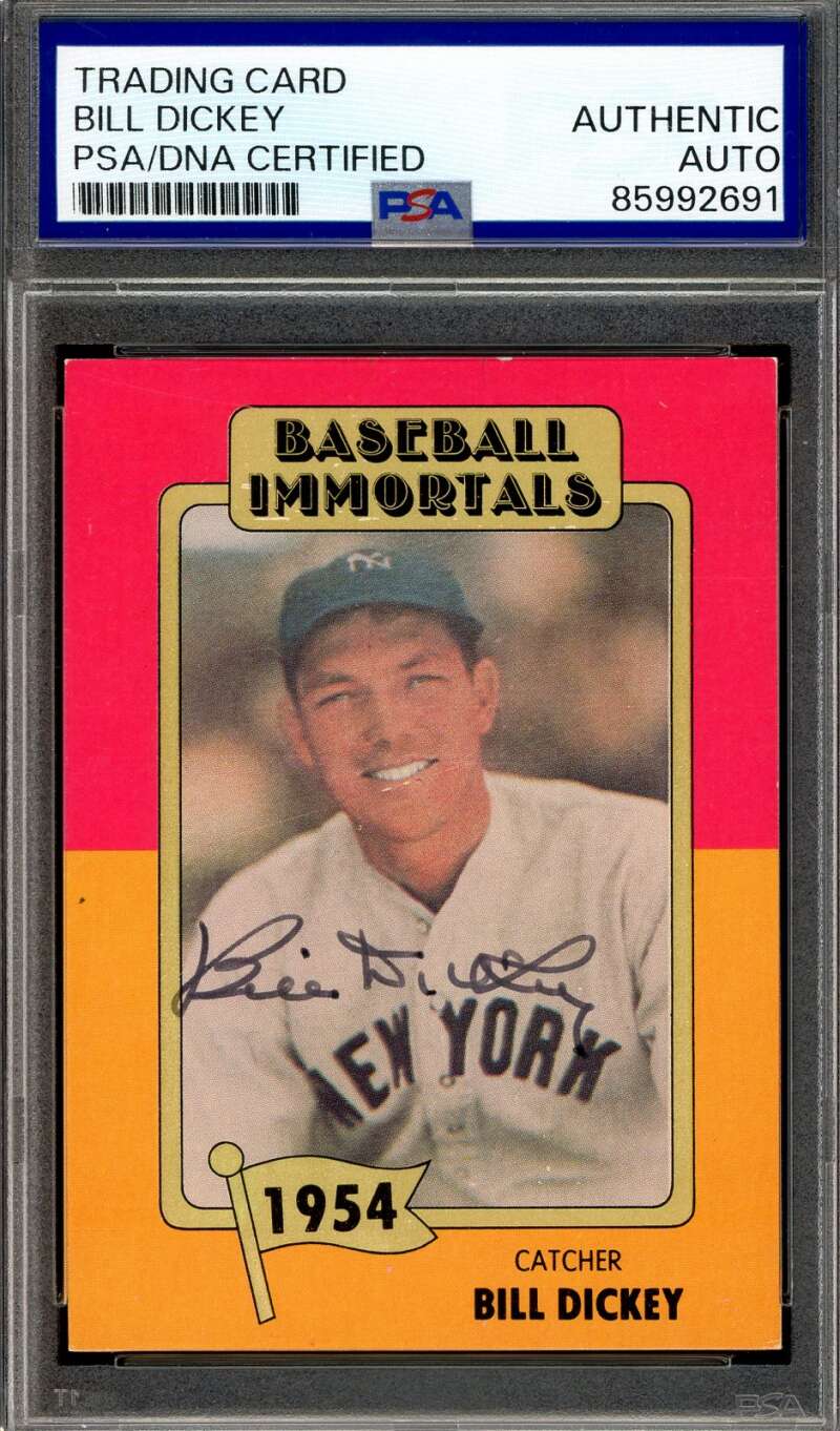 Bill Dickey PSA DNA Signed 1980-84 SSPC Immortals Autograph