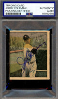 Jerry Coleman PSA DNA Signed 1952 Berk Ross Autograph