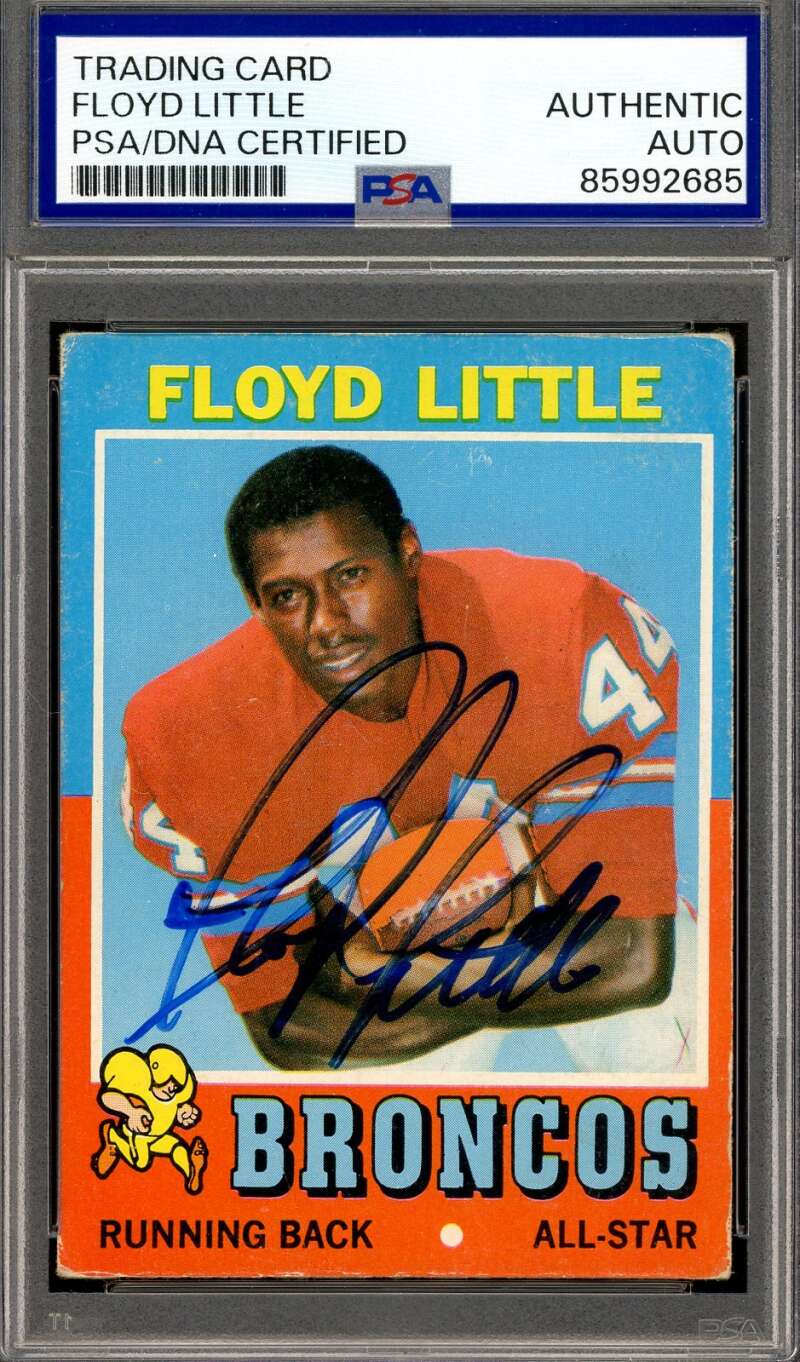 Floyd Little PSA DNA Signed 1971 Topps Autograph