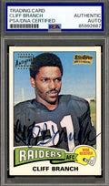 Cliff Branch PSA DNA Signed 2001 Topps Team Legends 1975 Rookie Autograph