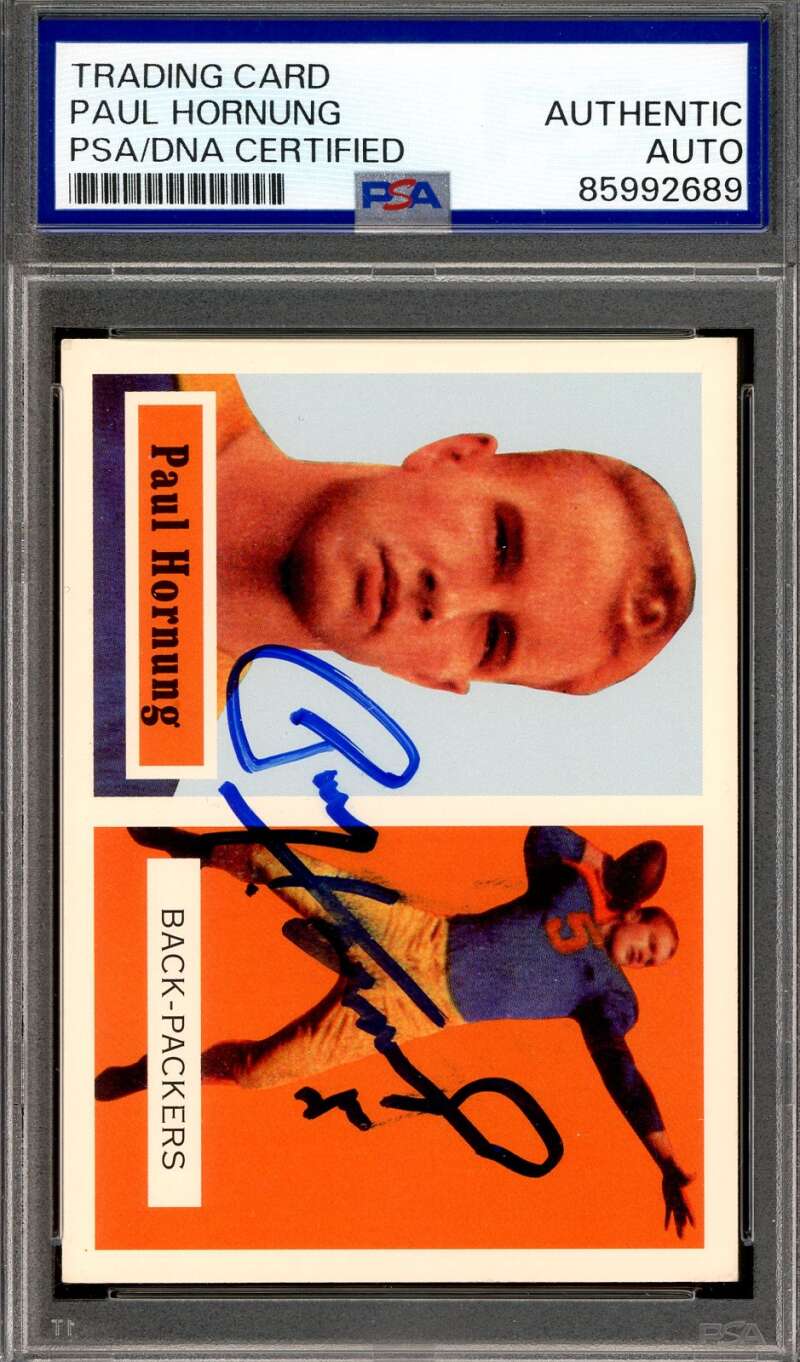 Paul Hornung PSA DNA Signed 1957 Topps 1994 Archives Rookie Autograph