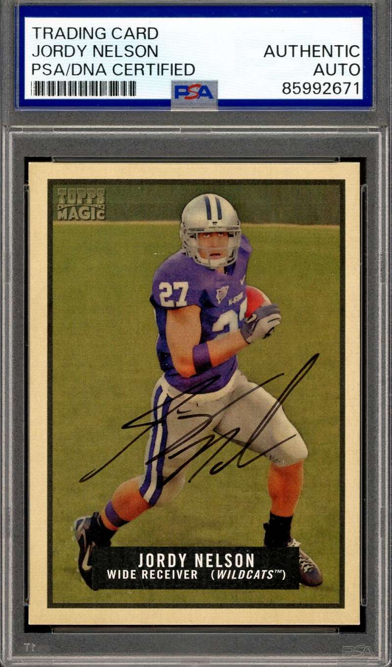 Jordy Nelson PSA DNA Signed 2009 Topps Magic Rookie Autograph