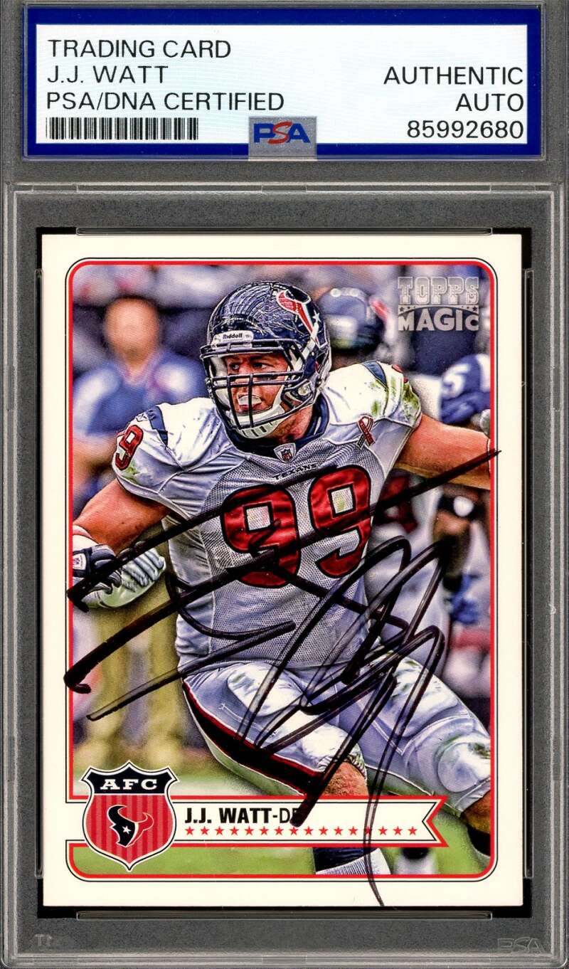 JJ Watt PSA DNA Signed 2012 Topps Magic Autograph