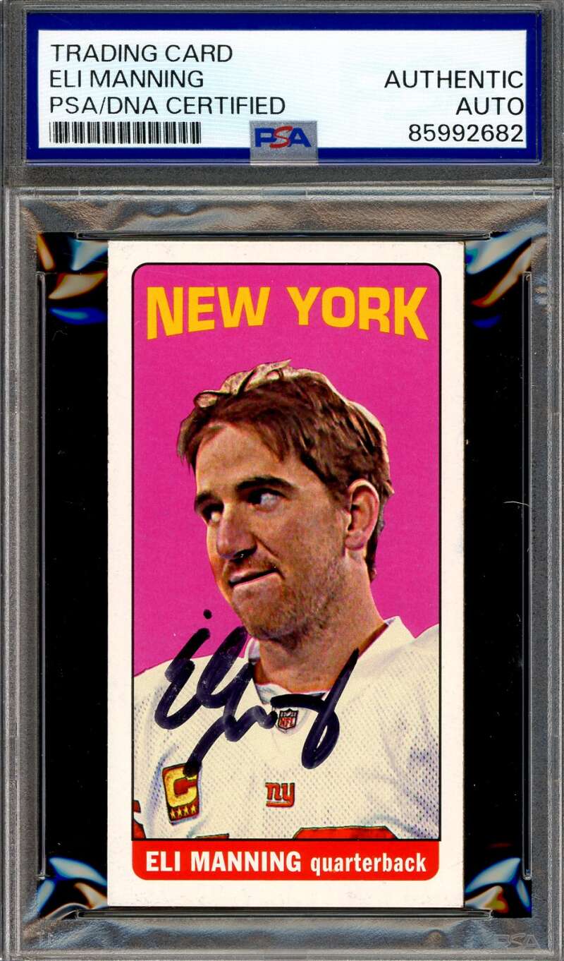 Eli Manning PSA DNA Signed 2012 Topps 1965 Mini Autograph