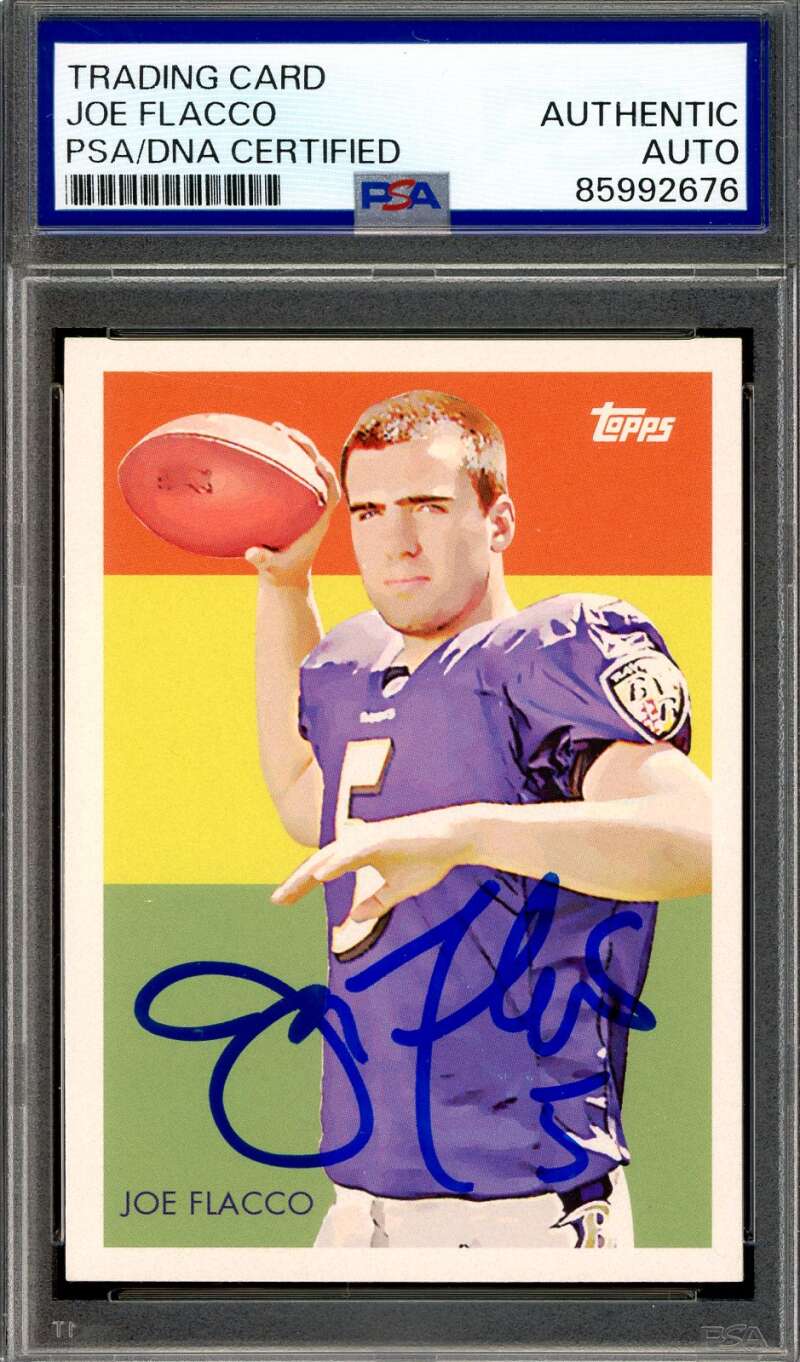 Joe Flacco PSA DNA Signed 2009 Topps Football Stars Autograph