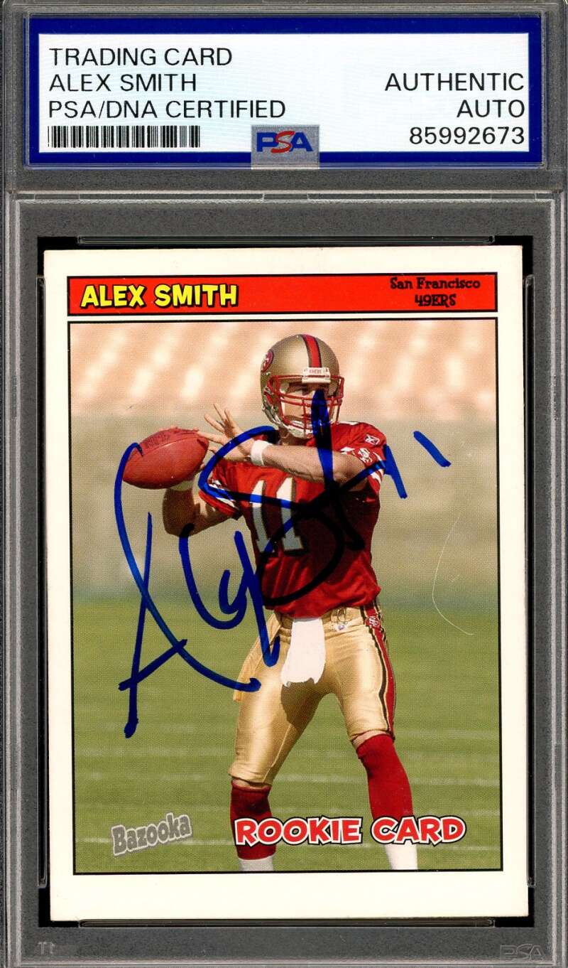 Alex Smith PSA DNA Signed 2005 Topps Bazooka Rookie Autograph