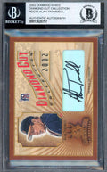 Alan Trammell Beckett BAS Signed 2002 Donruss Diamond Kings Cuts Autograph