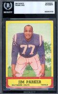 Jim Parker Beckett BAS Vintage Signed 1963 Topps Autograph