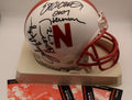 Johnny Rodgers Eric Crouch Mike Rozier CSA Show Ticket Coa Autograph Mini Helmet Signed Nebraska