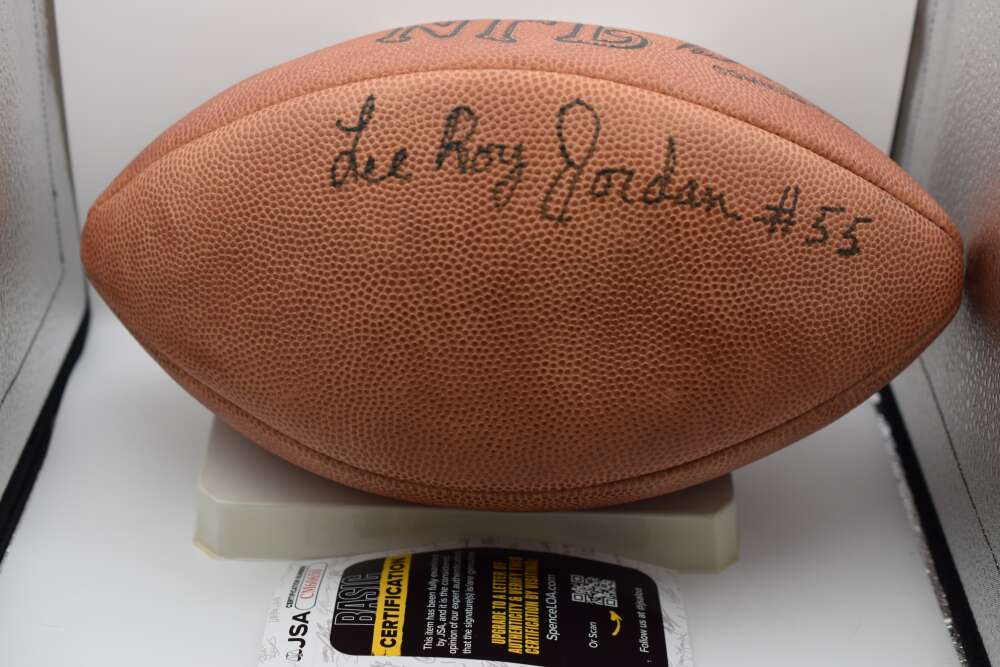 Lee Roy Jordan JSA Coa Autograph Official NFL Football Signed