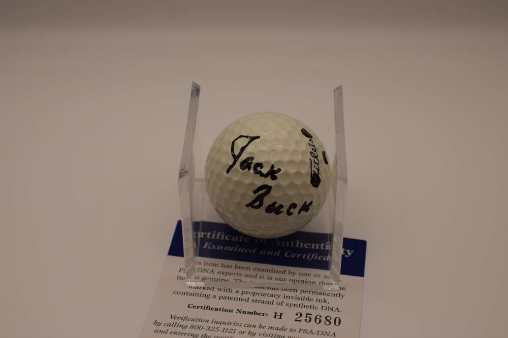 Jack Buck PSA DNA Autograph Golf Ball Signed