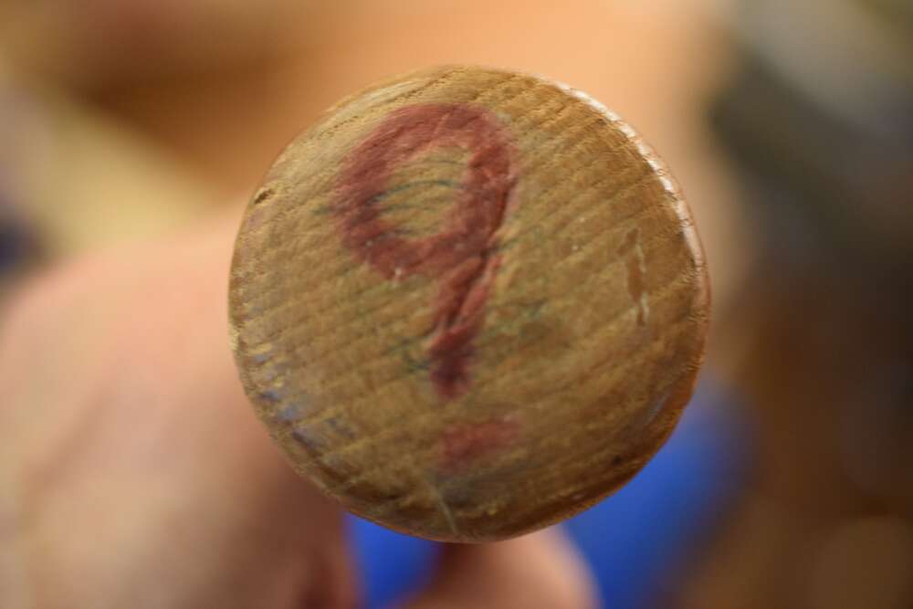 Mickey Hatcher Autograph Game Used Bat Signed