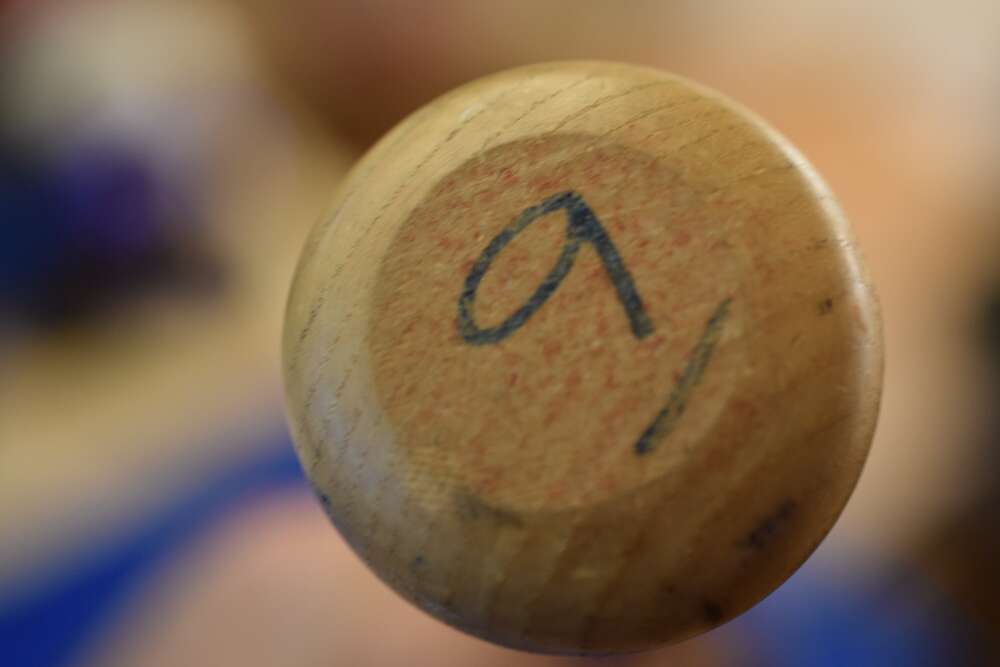 Ruben Sierra Autograph Game Used Bat Signed