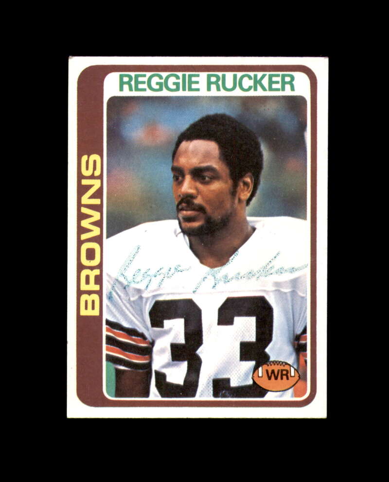 Reggie Rucker Signed 1978 Topps Cleveland Browns Autograph