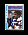 Mike Haynes Signed 1978 Topps New England Patriots Autograph
