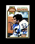 Dick Ambrose Signed 1979 Topps Cleveland Browns Autograph