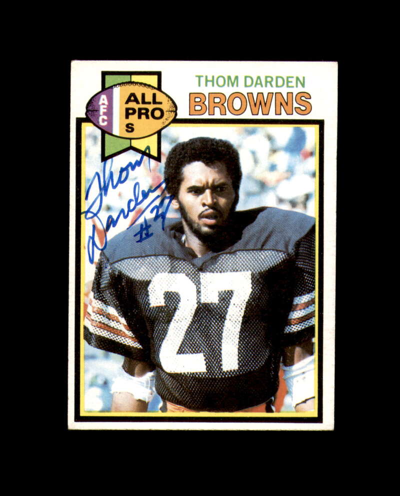 Thom Darden Signed 1979 Topps Cleveland Browns Autograph