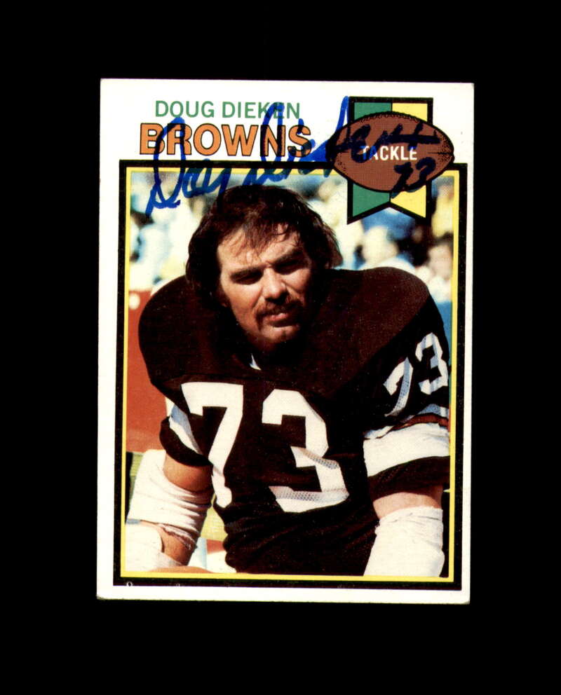 Doug Dieken Signed 1979 Topps Cleveland Browns Autograph