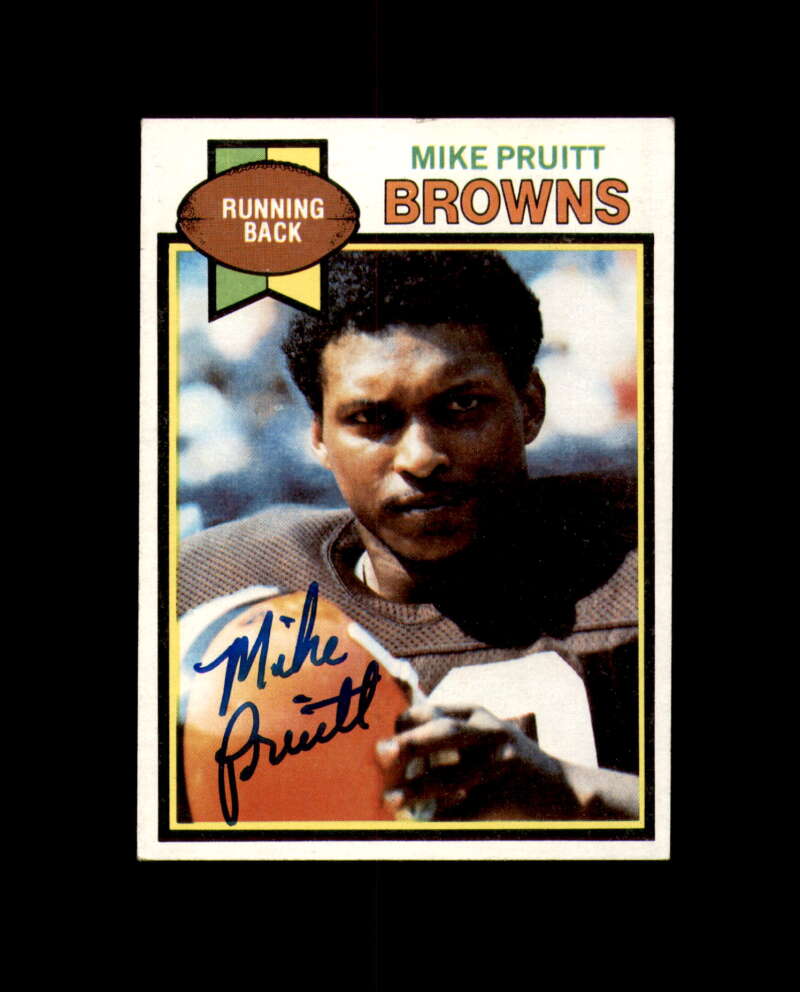 Mike Pruitt Signed 1979 Topps Cleveland Browns Autograph