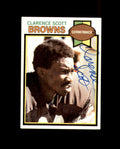 Clarence Scott Signed 1979 Topps Cleveland Browns Autograph