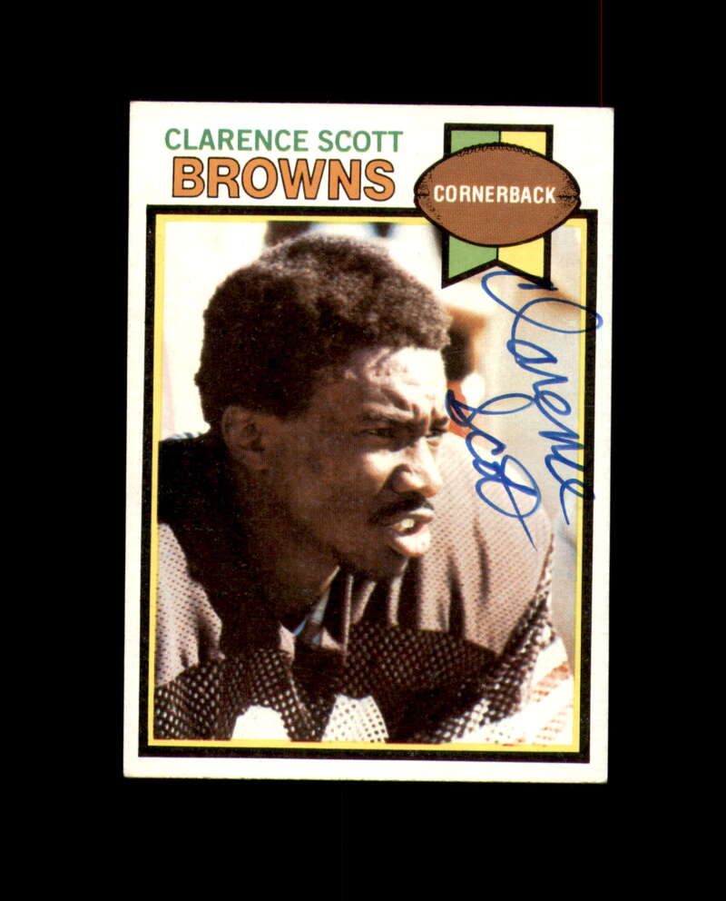 Clarence Scott Signed 1979 Topps Cleveland Browns Autograph