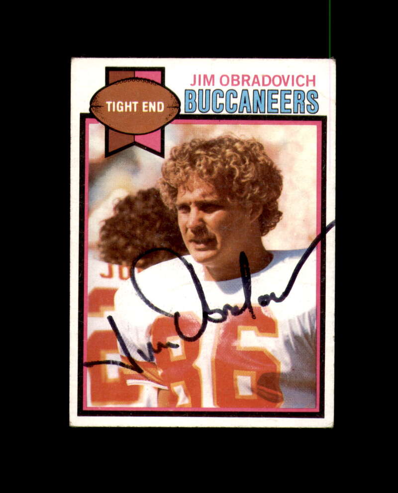 Jim Obradovich Signed 1979 Topps Tampa Bay Buccaneers Autograph