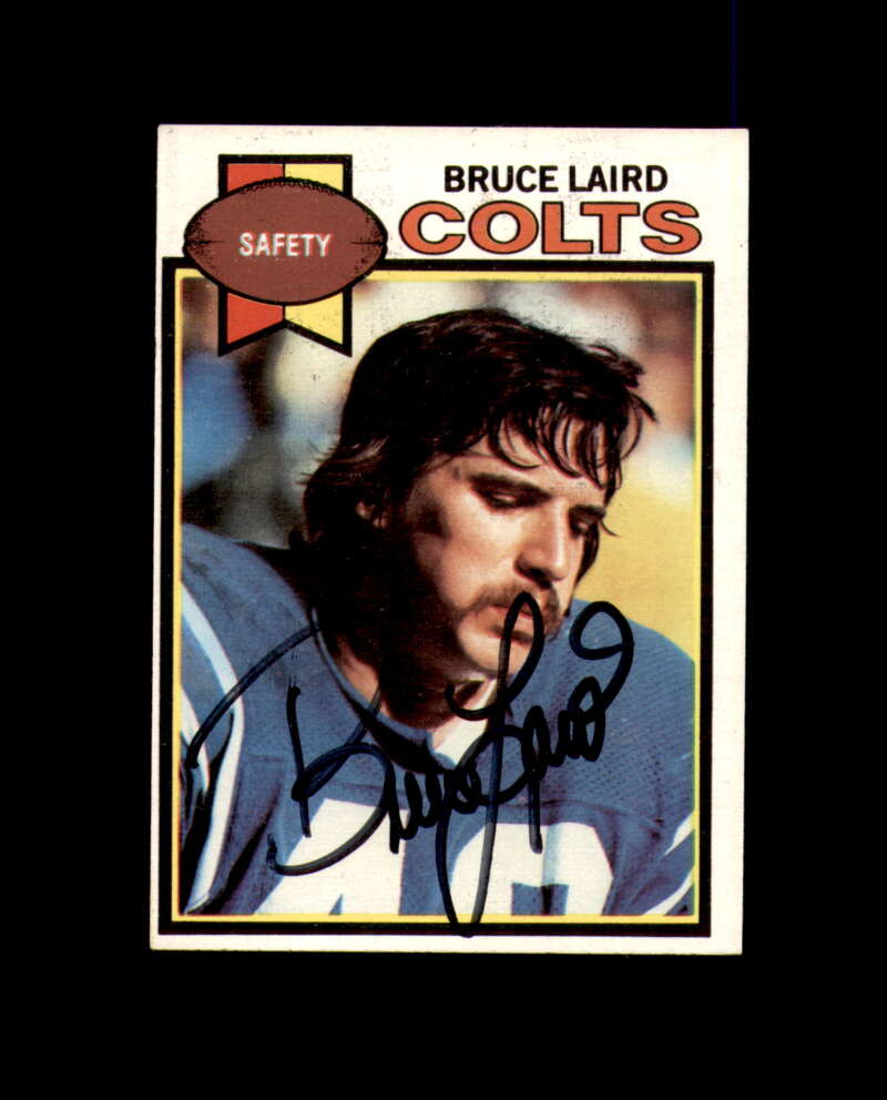 Bruce Laird Signed 1979 Topps Baltimore Colts Autograph