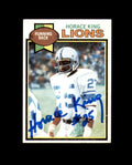 Horace King Signed 1979 Topps Detroit Lions Autograph