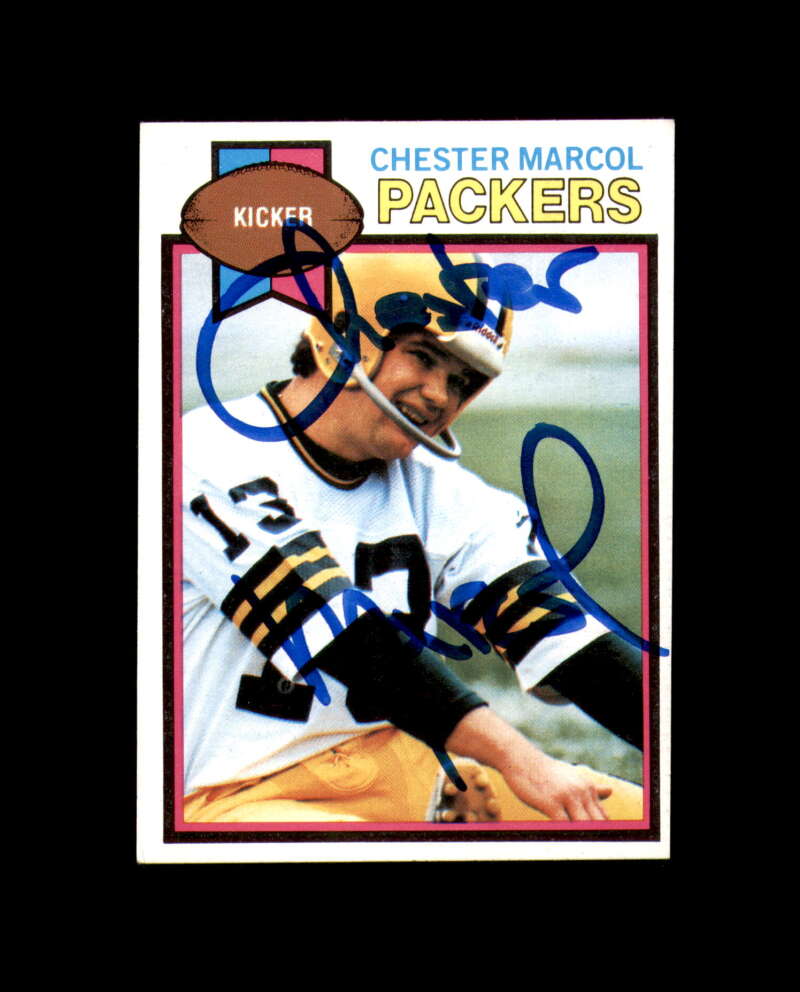 Chester Marcol Signed 1979 Topps Green Bay Packers Autograph