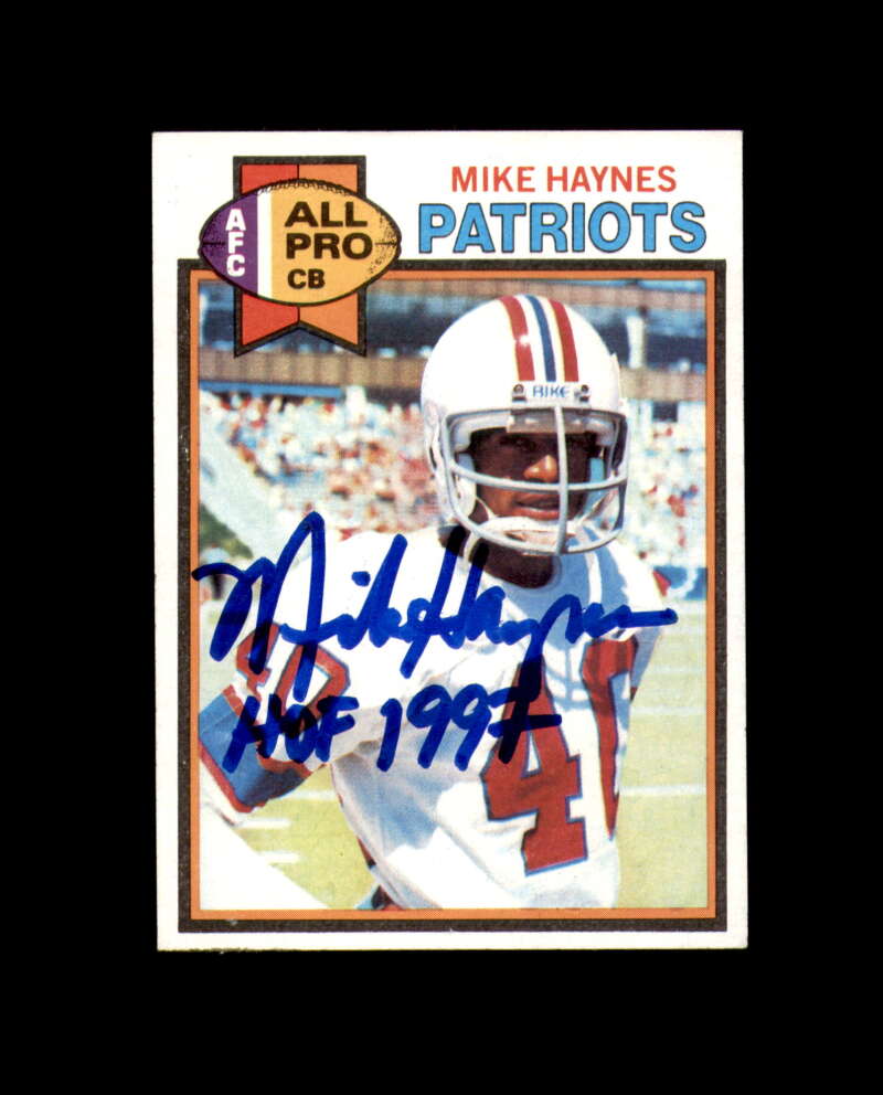 Mike Haynes Signed 1979 Topps New England Patriots Autograph