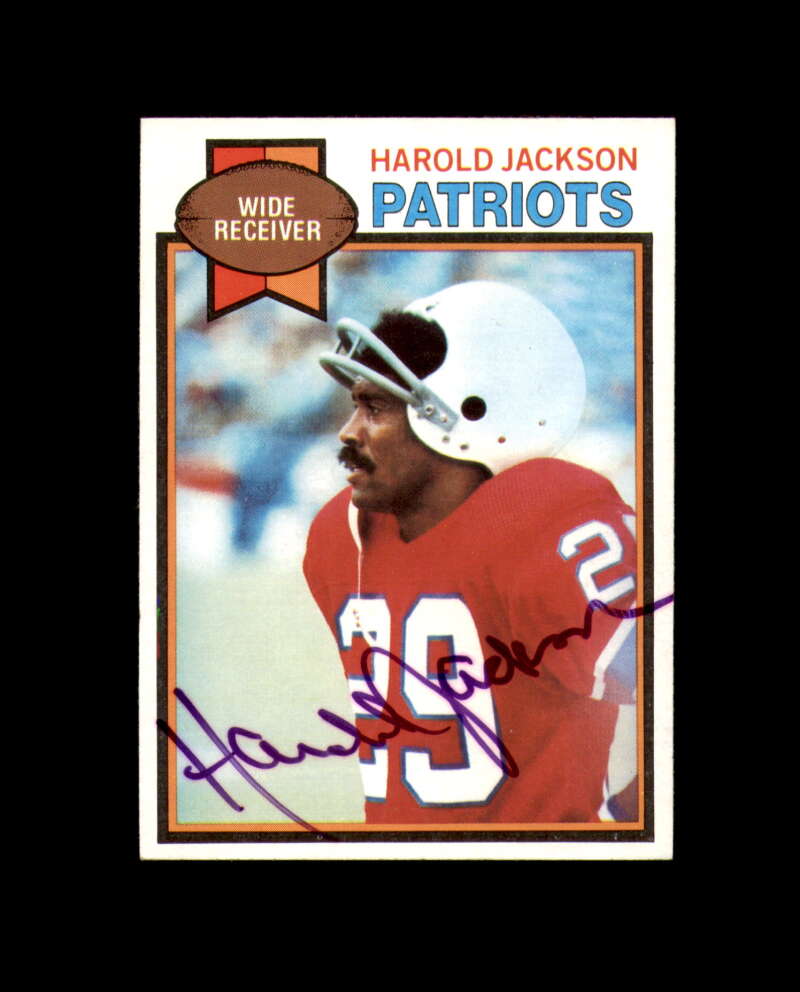 Harold Jackson Signed 1979 Topps New England Patriots Autograph