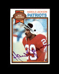 Harold Jackson Signed 1979 Topps New England Patriots Autograph