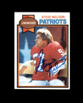 Steve Nelson Signed 1979 Topps New England Patriots Autograph