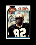Ike Harris Signed 1979 Topps New Orleans Saints Autograph