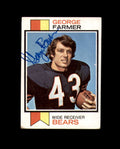 George Farmer Signed 1973 Topps Bears Autograph