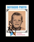 Donny Anderson Signed 1973 Topps Boyhood Photos St. Louis Cardinals Autograph