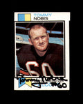 Tommy Nobis Signed 1973 Topps Atlanta Falcons Autograph