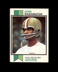 Gene Washington Signed 1973 Topps San Francisco 49ers Autograph